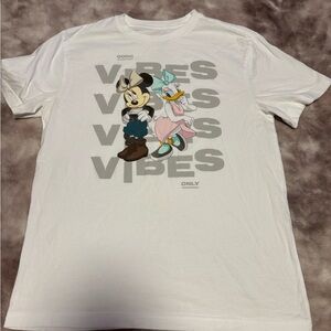 Disney Minnie Mouse Daisy Duck Good Vibes Graphic T-Shirt White Medium
(662)